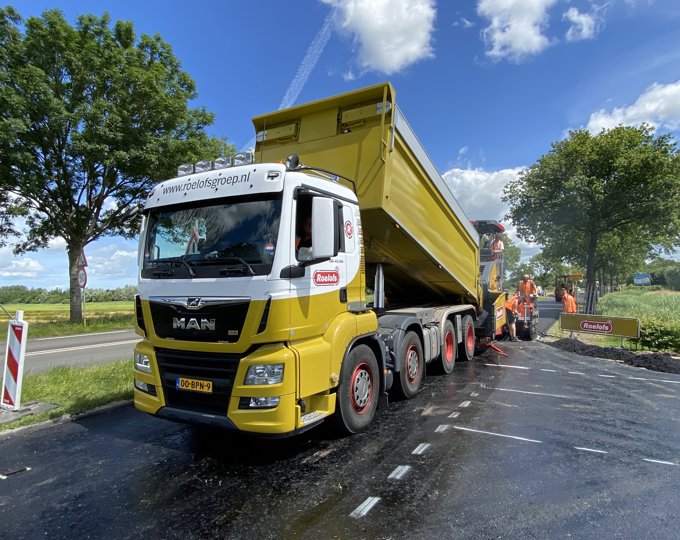 Circulaire primeur SMA asfalt voor Provincie Friesland 